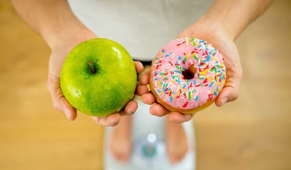 donuts and apple