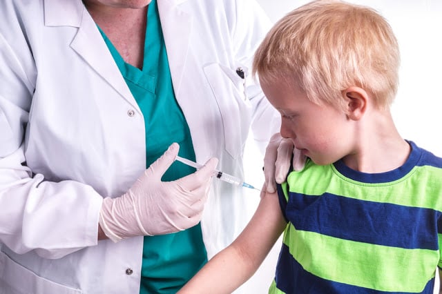 Child getting Flu Shot 