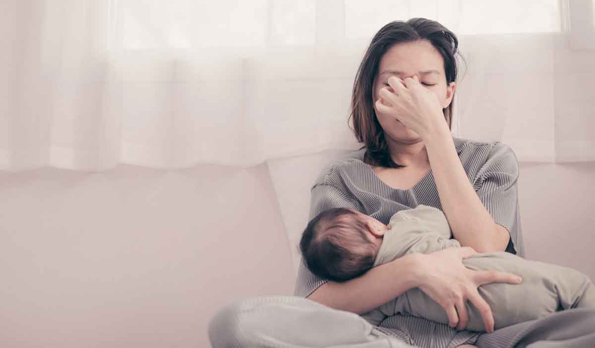 mother experiencing postpartum